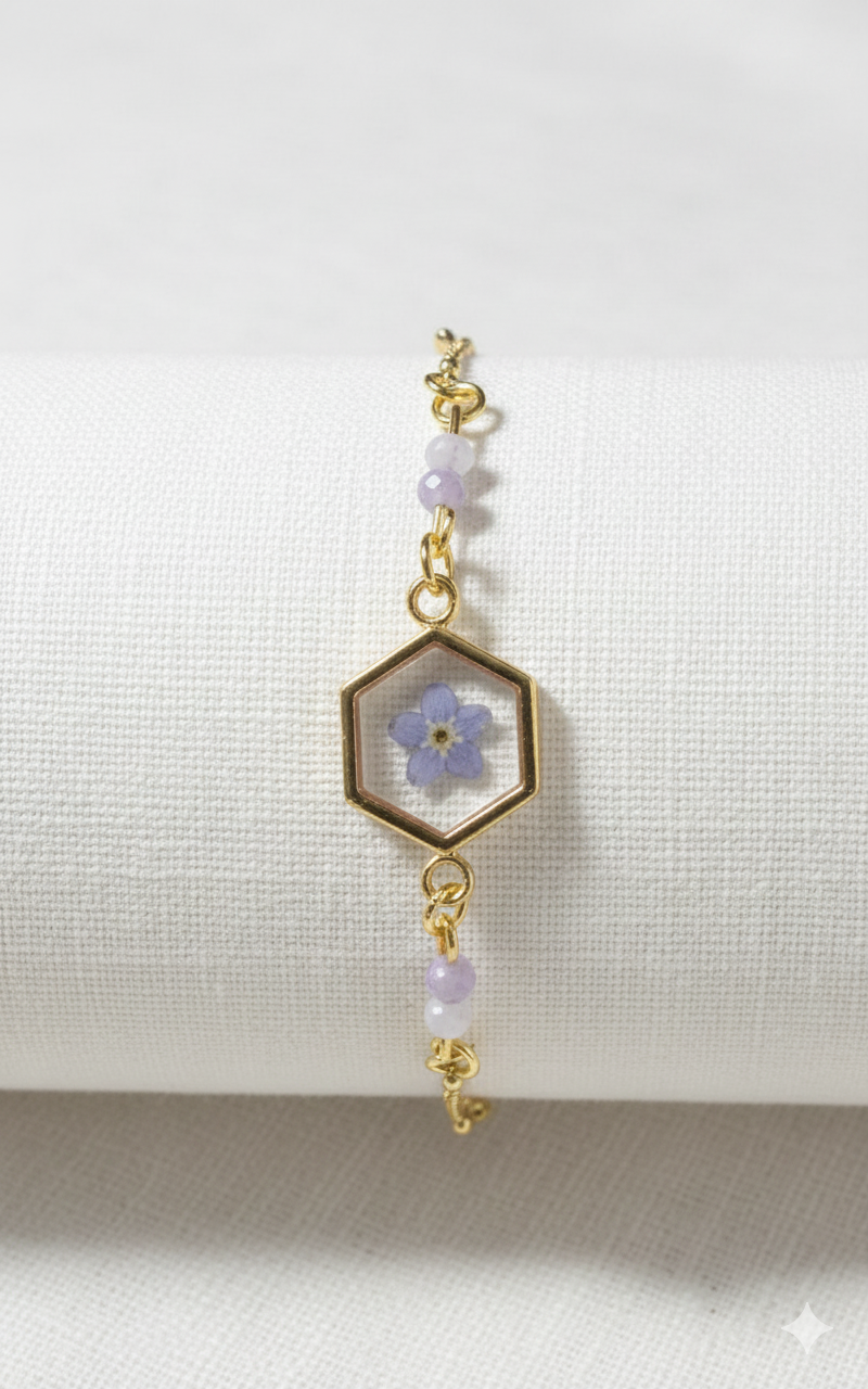 Forget-Me-Not Whisper Bracelet